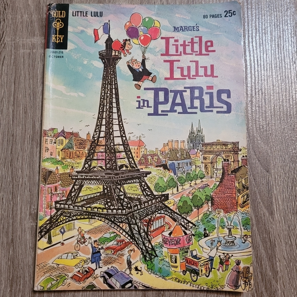 Gold Key Marge's Little Lulu In Paris 80 Page giant comic book 1962 no. 165